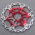 thumbnail image 3 of EeaseCA 160mm Bike Disc Brake Disc Rotor Simple Bike Disc Brake Kit for Mountain Outdoor Bike (Red), 3 of 7