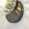 thumbnail image 6 of Wall Sconce Mid Century Modern Glass Globe Wall Lights, 1 Light,6" Wide E26 Bathroom Vanity Lights for Living Room Bedroom Bedside Hallway,Gold,D, 6 of 7