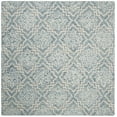 thumbnail image 2 of SAFAVIEH Abstract Drew Abstract Wool Area Rug, Blue/Gray, 6' x 6' Square, 2 of 8