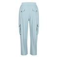 thumbnail image 7 of JJHGVB Joggers for Women Petite Pants Women's Fashionable And Casual Workout Pants With High Waist Pants With Zipper Suitable For Jogging And Drawstring Pants Women Womens Sweatpants Light Blue XS, 7 of 7