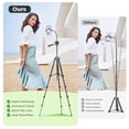thumbnail image 5 of Aureday Phone Tripod, 82 Tripod for iPhone with Flexible Gooseneck, Wireless Remote and Phone Holder, Extendable Cell Phone&Camera Tripod Stand for Selfies/Video Recording/Live Streaming/Vlogging, 5 of 5