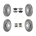 thumbnail image 1 of Transit Auto Front Rear Coated Disc Brake Rotors and Semi-Metallic Pads Kit for Car Volvo S60 XC70 V70 S80 KGS-100802, 1 of 11