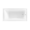 thumbnail image 3 of Aqua Eden CVTDE603122R1 60" Acrylic Rectangular 3-Wall Alcove Tub, Right Hand Drain, Glossy White/Polished Chrome, 3 of 4