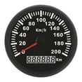 thumbnail image 2 of Velocímetro GPS de 3 a 3/8 pulgadas, indicador de velocidad de 200 km/h, retroiluminación roja, 12 V/24 V, universal para coche, motocicleta, barco, camión, 2 of 14