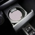 thumbnail image 3 of RYLABLUE Natural Herringbone Pattern White Gold Set of 6 Car Coaster for Drinks, Absorbent Ceramic Stone Coasters Cup Mat with Cork Base for Home Kitchen Room Coffee Table Bar Decor, 3 of 5