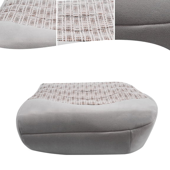 Front Driver Bottom Gray Seat Cover For 1999 2000 Ford F250 F350 F450 F550 XLT