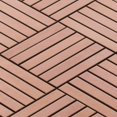 thumbnail image 3 of Modket TDH356RG Rose Gold Copper Color Metallic Metal Basketweave Parquet Mosaic Tile Backsplash, 3 of 5