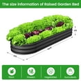 thumbnail image 2 of CazToi 2-Pack Galvanized Steel Raised Garden Beds 4.5x2 ft Oval Planter Boxes Rust-Resistant Tool-Free Assembly, 2 of 9