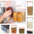 thumbnail image 3 of JingChun Large Airtight Food Storage Containers with lid, Crystal Clear BPA Free Plastic Canisters for Kitchen & Pantry Organization, Ideal for Flour, Sugar,Cereal,Rice Supplies, 3 of 3