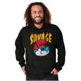 thumbnail image 5 of Cool Papa Smurf Savage Fire Cartoon Hoodie Sweatshirt Women Men Brisco Brands S, 5 of 6
