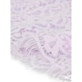 thumbnail image 6 of INSPIRE CHIC Women's Lace Top Long Sleeve Ruffled Neck Peplum Hem Floral Dressy Blouse S Gray Pink, 6 of 8