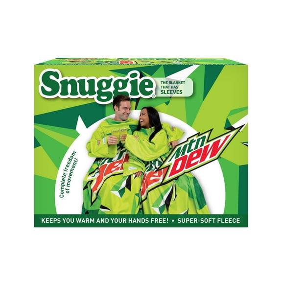 Snuggie The Original Wearable Blanket with Sleeves, Super Soft Throw Fleece,  Mountain Dew Green
