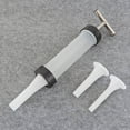 thumbnail image 1 of Home Kitchen Sausage Stuffer with 3 Filling Tubes Manual Hand Push Type Plastic Sausage Maker, 1 of 5