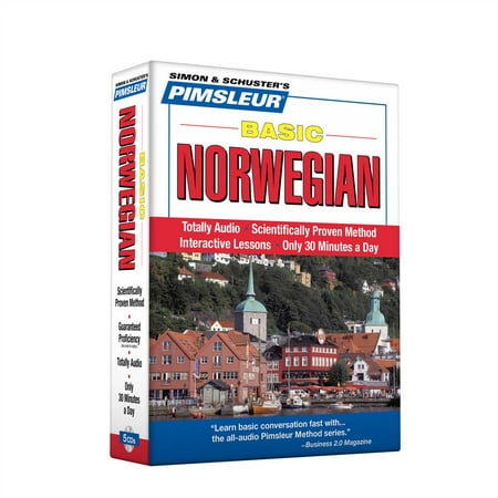 Pimsleur Norwegian Basic Course - Level 1 Lessons 1-10 CD : Learn to Speak and Understand Norwegian with Pimsleur Language (Best Way To Learn Norwegian Language)