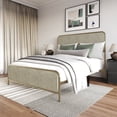 thumbnail image 2 of Home Design Parma Queen Panel Bed Frame, Metallic Gold, 2 of 11