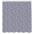 thumbnail image 3 of Ambesonne Navy Blue Shower Curtain, Abstract Cube Stripes, 69"Wx84"L, Night Blue, 3 of 3