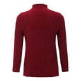 thumbnail image 6 of Baqcunre Sweaters For Women Women'S Regular Turtleneck Long Sleeved Knitted Sweater Sweatshirt For Women Fall Clothes For Women 2023 Red XL, 6 of 7