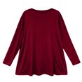 thumbnail image 6 of Women's Crew Neck Base Layer Top Long Sleeve Casual Undershirt Long Sleeve Base Layer S, 6 of 6