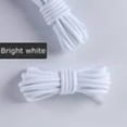 thumbnail image 1 of Round Sneaker Shoelaces Tightly Woven Polyester Does Not Snag Black 1 Pair, 1 of 9