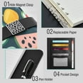 thumbnail image 4 of Premium Faux Leather Notebook - Refillable, Multi-Functional Organizer, 23.3x17cm, All-Season Use，Watermelon, 4 of 6