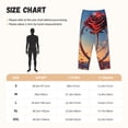 thumbnail image 2 of Salouo Sunset Rose Elegance Print Women's Pajama Pants Casual Loose Sweatpants PJs Flowy Pants Drawstring Palazzo for Women Wide Leg Pants Lounge Pajama -X-Large, 2 of 8