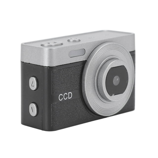 Pequeña Cámara Digital, Cámara De Llavero Compacta De 12MP 1080p 0.96 Pulgadas Y Batería De 200 MAh Incorporada Con Cordón Para Estudiantes Negros
