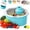 Blue, variant on One-Touch Cordless Electric Fruit Cleaner Spinner, 2-in-1 Salad Spinner, Strainer & Food Dryer, 1500mAh Battery,Detachable & Non-Slip Base, for Berries Lettuce Greens