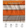 thumbnail image 5 of Coastal Style Bed Skirt Vintage Orange Brown Stripe Wood Grain Bed Skirts California King Size 18 Inch Drop, Wrap Around Dust Ruffle&nbsp;Bedskirt with Adjustable Elastic Belt for Queen Size Beds, 5 of 7