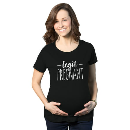 Maternity Legit Pregnant Tshirt Funny Sarcastic Pregnancy Tee For Mother To Be