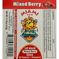 thumbnail image 7 of Miami Sun Mixed Berry Natural Lip Balm with Ghee, Avocado Oil, Organic Coconut Oil, Jojoba Oil, Shea Butter, Beeswax and Vitamin E, Moisturizing Formula for Dry, Chapped Lips, 1 Count, 7 of 7