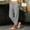 Black, variant on Wide Leg Pants for Women Pinstripe Drawstring Snap Button Multi Pocket Summer Pants