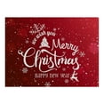 thumbnail image 1 of Harpily Napperons Promotionnels Imperméables Rouges de Noël pour Table à Manger 32 X 21 cm Saisonnier Hiver Flocons de Neige Vacances Lavables, 1 of 4