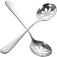 thumbnail image 1 of Miangastore 2pcs Perforated Stainless Steel Serving Spoons Slotted Spoons Household Spoons, 1 of 8