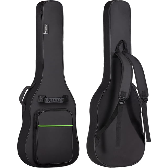 Funda para guitarra eléctrica CAHAYA Gig Bag con acolchado de 0,8 cm, color verde
