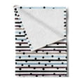 thumbnail image 2 of Geometric Soft Flannel Fleece Blanket, Horizontal Stripes Background with Many Colors Monochrome Hand Drawn Dots Pattern, Cozy Plush for Indoor and Outdoor Use, 50" x 60", Multicolor, by Ambesonne, 2 of 5