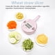 thumbnail image 4 of Multi-Function Vegetable Cutter with 6 Stainless Steel Blades for Shredding Slicing Grating Potatoes Carrots Kitchen Food Prep Tool 1-Piece, 4 of 9