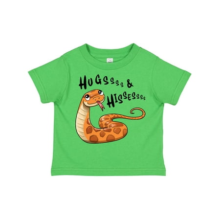 

Inktastic Hugs and Hisses- Cute Snake for Valentines Day Gift Toddler Boy or Toddler Girl T-Shirt