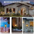thumbnail image 4 of antorchas de luz solar, antorcha de paisaje, luz solar alimentada por energía solar para exteriores, caminos, patios, del anochecer al amanecer XianweiShao 9024715967633, 4 of 5