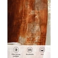 thumbnail image 6 of Sheer Curtains 84 Inches Long 2 Panels Set for Living Room, Burnt Orange Semi Sheer Curtains for Windows, Retro Oil Painting Modern Abstract Art Aesthetics Voile Window Treatments Rod Pocket Curtain, 6 of 7
