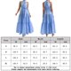 thumbnail image 2 of Vestido Sin Mangas Vestidos largos de mujer Vestido de cuello alto de cintura alta Estilo bohemio (Azul M) Cgtredaw para Mujer Azul T M, 2 of 8
