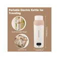 thumbnail image 7 of Portable Travel Electric Kettle 304 Stainless Small Water Boiler 450ml USB And Plug In Water Heater Steel With Bag, 7 of 7