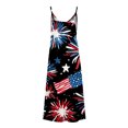thumbnail image 5 of FcBaudy Camisole Sans Manches Col en V, Robes d'Été pour Femmes, Robes Sans Manches Mode Imprimée Bretelles Robes Femmes, 5 of 5