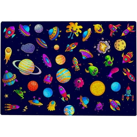 Coolnut Wooden Jigsaw Puzzles, 1000 Pieces Monsters Planets Cliparts Educational Intellectual Puzzle Games for Adults Kids, 29.5" x 19.7"