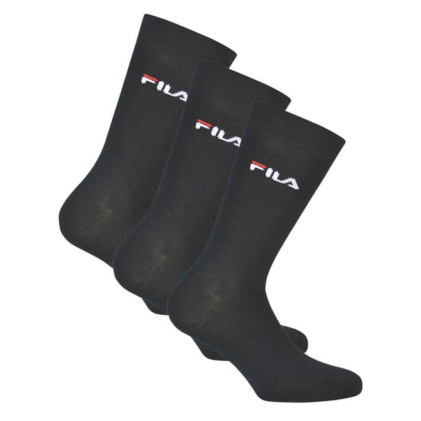 FILA Calcetines unisex, 3 pares - Medias, Calle, Deporte, Juego de calcetines, Logotipo, 35-46 Marine 39-42 (6-8 UK)