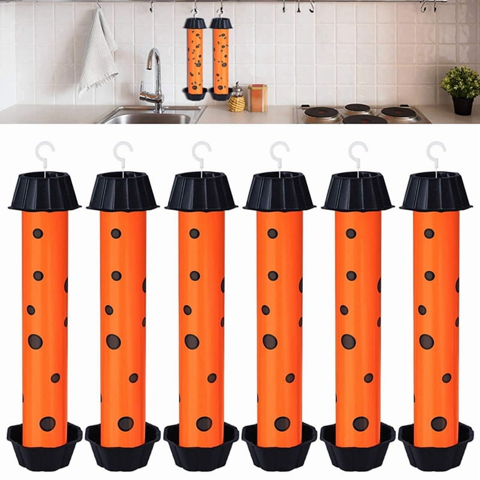 12 PCS Fruit Trap Indoor and Outdoor Sticky Fly Catcher Fly Paper Mosquito Stick Fly Mosquito Bait Roll