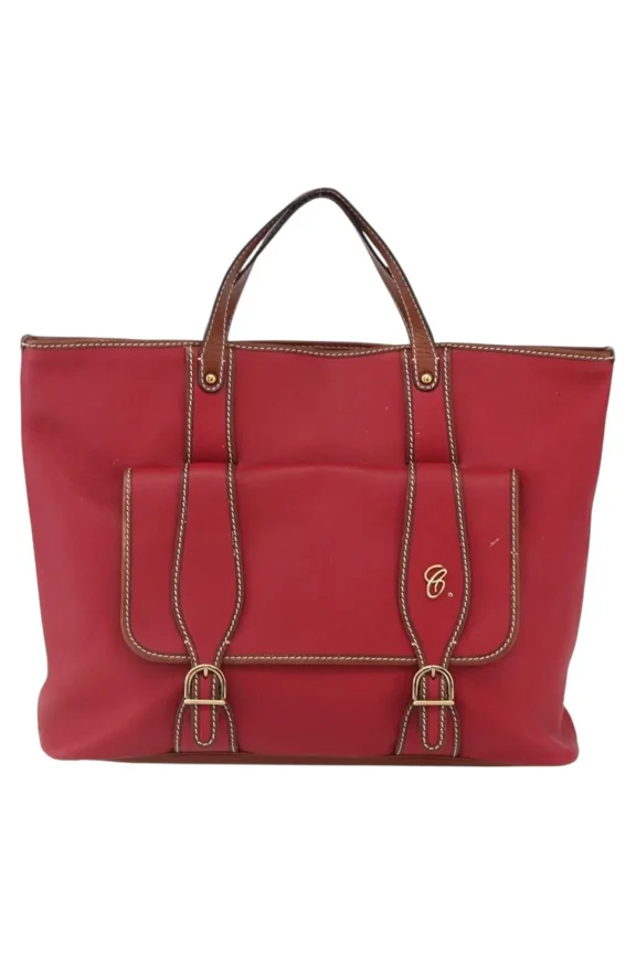 Pre-Owned Chloe Vintage Leather Red Leather Tote Bag Bag