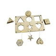 thumbnail image 1 of Tablero ocupado para niños Habilidad Material de bricolaje Accesorios de enseñanza Juguete artesanal de madera Educativo temprano para juguetes , Forma de geometrí Forma de geometría CUTICAT tablero ocupado, 1 of 8