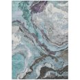 thumbnail image 2 of Addison Rugs Chantille Indoor/Outdoor Transitional Abstract Teal Machine Washable Rectangle Rug, 5' x 7'6", 2 of 8
