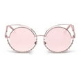 thumbnail image 5 of Women Round Cat Eye Fashion Sunglasses, 5 of 9