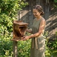 thumbnail image 4 of Squirrel House Birdhouses for Outdoors Squirrel House Kit Wren House BlueSquirrel Nesting Box 12" Brown Carbonized Squirrel Feeder House with Transparent Window, 4 of 6